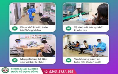 Kinh nghiệm khám phụ khoa tại Phòng khám Đa khoa Quốc tế Cộng Đồng trong mùa dịch