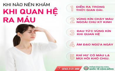 Địa chỉ chữa quan hệ ra máu hàng đầu tại Hà Nội