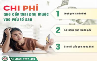 Chuyên gia tư vấn: Chi phí cấy que tránh thai hết bao nhiêu tiền?
