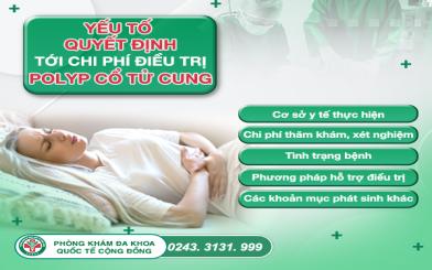 Chi ph&iacute; chữa polyp cổ tử cung tại Đa khoa Quốc tế Cộng Đồng l&agrave; bao nhi&ecirc;u?