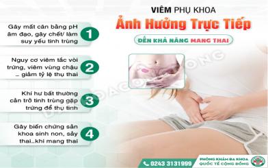 B&aacute;c sĩ Phụ khoa giải đ&aacute;p: Vi&ecirc;m phụ khoa c&oacute; mang thai được kh&ocirc;ng?&nbsp;