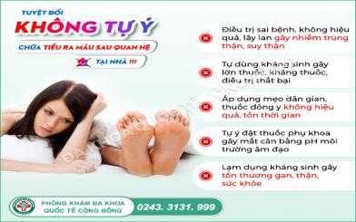 Cảnh b&aacute;o 5 bệnh l&yacute; g&acirc;y tiểu ra m&aacute;u sau quan hệ ở nữ cần được thăm kh&aacute;m sớm